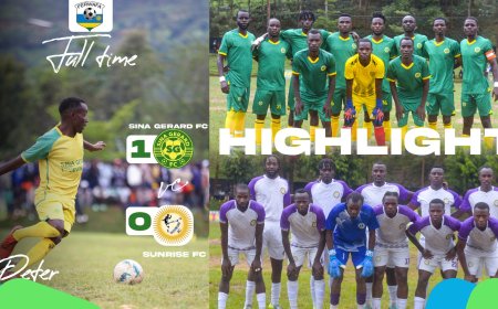 Sina Gerard FC yatangiye shampiyona y'icyiciro cya kabiri itsinda Sunrise FC igitego kimwe kubusa
