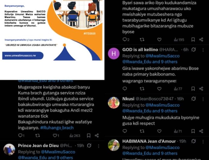 ‘Nta byera ngo de’ Hari abarimu bakomeje gushinja Umwalimu SACCO igisa n’igitugu