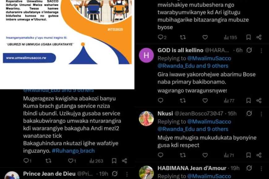 ‘Nta byera ngo de’ Hari abarimu bakomeje gushinja Umwalimu SACCO igisa n’igitugu