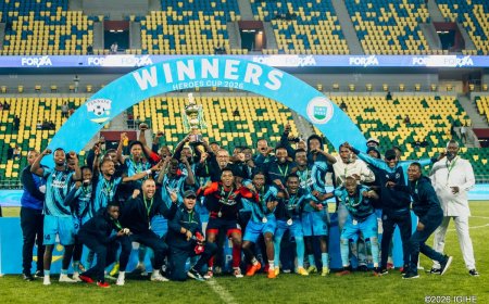 Police FC yegukanye igikombe cy'Intwari cya 2026 itsinze APR FC kuri Penaliti