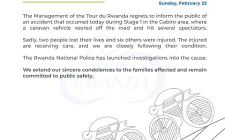 Amakuru mabi ku banyarwanda n'abankunzi ba Tour du Rwanda