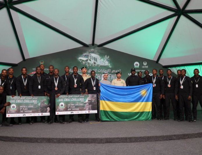Ikipe ya Polisi y’u Rwanda yegukanye umwanya wa gatandatu mu marushanwa ya UAE SWAT Challenge