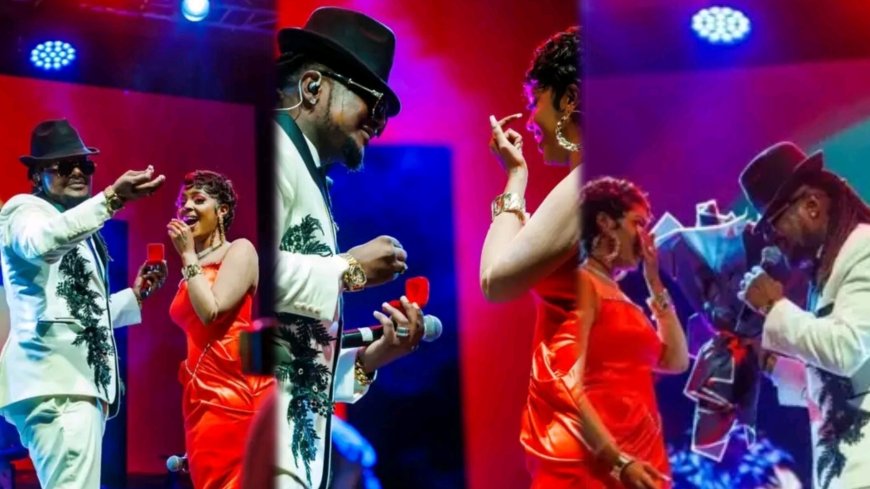 Marina yambikiwe impeta ku rubyiniro ahasuka amarira