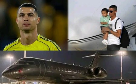 Cristiano Ronaldo yuriye indege ava muri Arabia saudite igitaraganya