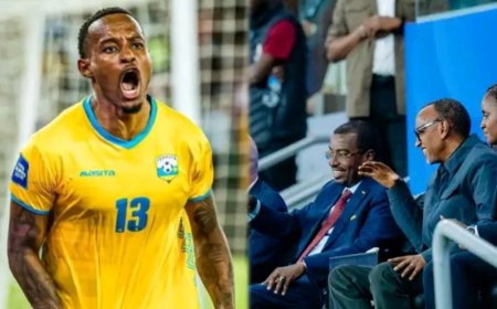 Imbere ya Perezida Paul Kagame ikipe y'igihugu y'u Rwanda Amavubi yegukanye igikombe cya FIFA series 2026
