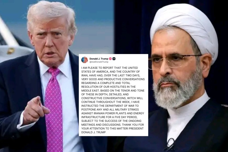 Donald Trump yatanze agahenge muri Iran.