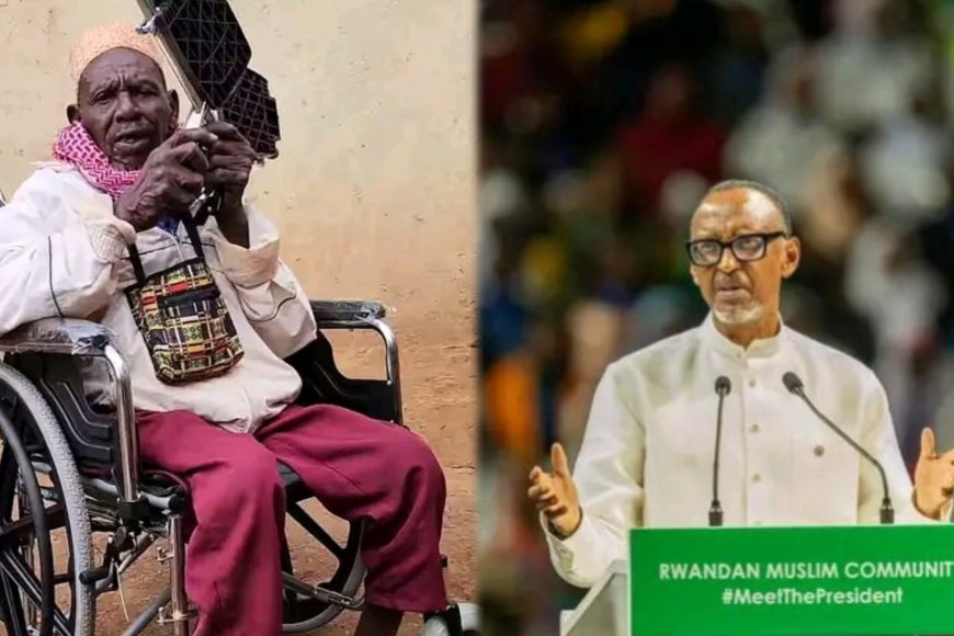 Umusaza wasabye ubufasha Perezida Paul Kagame ari mu mashimwe