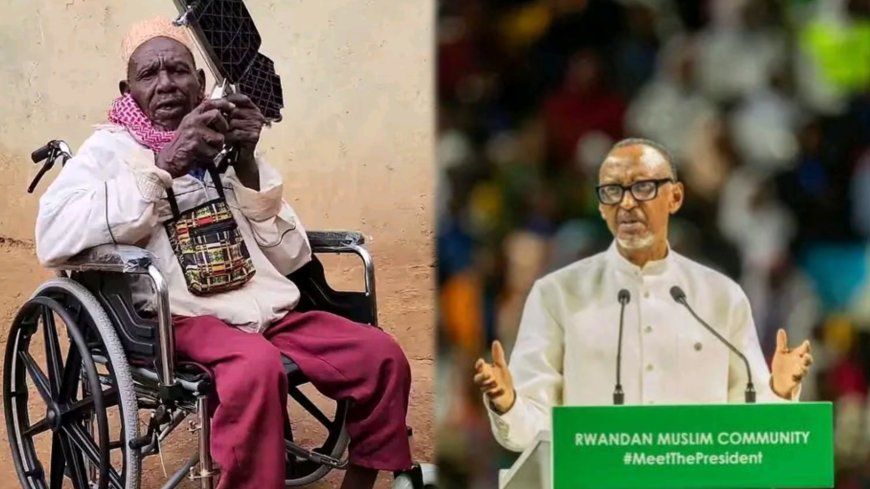 Umusaza wasabye ubufasha Perezida Paul Kagame ari mu mashimwe