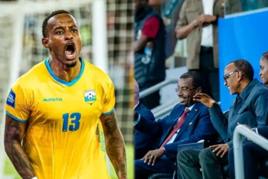 Imbere ya Perezida Paul Kagame ikipe y'igihugu y'u Rwanda Amavubi yegukanye igikombe cya FIFA series 2026