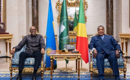 Perezida Kagame na mugenzi we Sassou Nguesso biyemeje gushimangira ubufatanye bw’ibihugu byombi