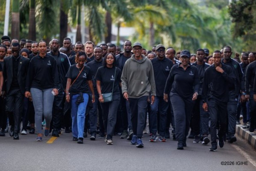 Perezida Kagame na Madamu Jeannette Kagame bitabiriye Walk to Remember