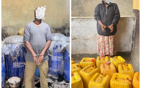 Musanze: Polisi yafashe 2 bakora ibinyobwa bitujuje ubuziranenge