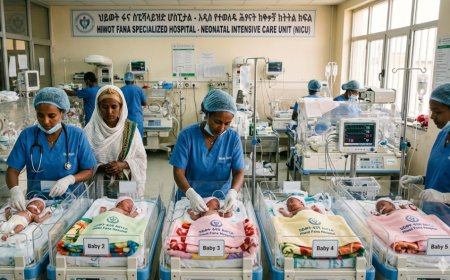Ethiopia :Umugore wari umaze imyaka 12 yarabuze urubyaro yibarutse abana batanu icyarimwe