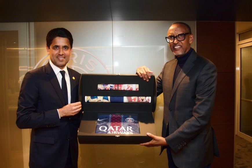 Perezida Kagame yashimiye ikipe ya Paris Saint Germain yageze ku mukino wa nyuma wa UEFA Champions League