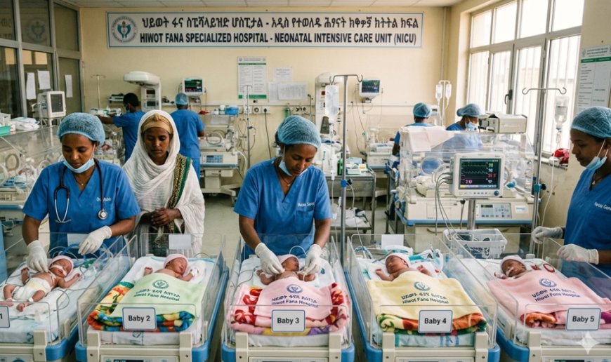 Ethiopia :Umugore wari umaze imyaka 12 yarabuze urubyaro yibarutse abana batanu icyarimwe