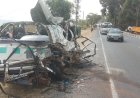 Inkuru Ibabaje: Minibisi yagonganye n’ikamyo hapfa abagenzi 9, abandi 12 barakomereka