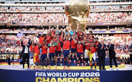 Ikipe ya Espagne yegukanye Igikombe cy’Isi cya 2026, nyuma yo gutsindira ku mukino wa nyuma Argentine