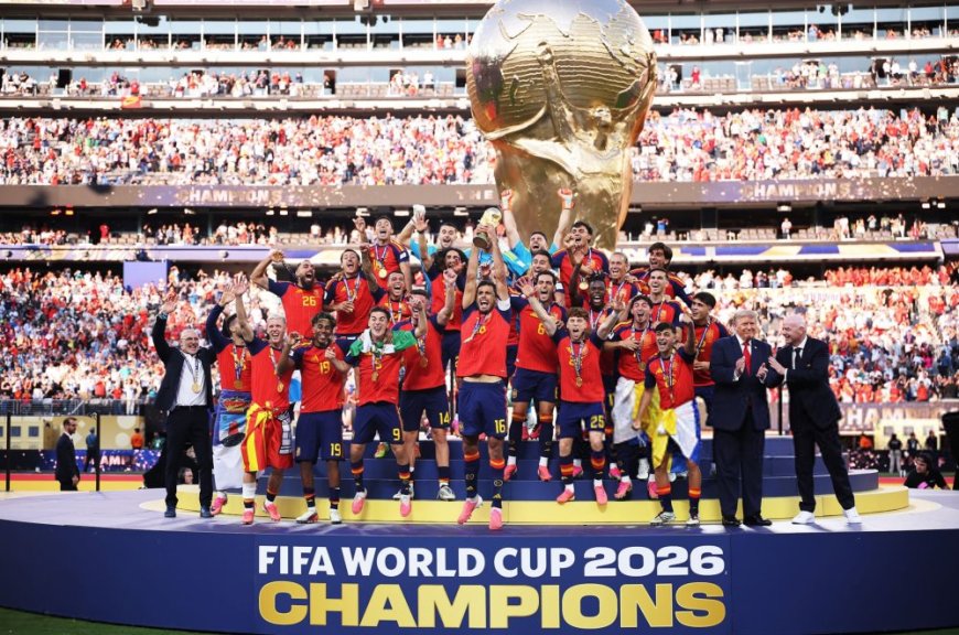 Ikipe ya Espagne yegukanye Igikombe cy’Isi cya 2026, nyuma yo gutsindira ku mukino wa nyuma Argentine